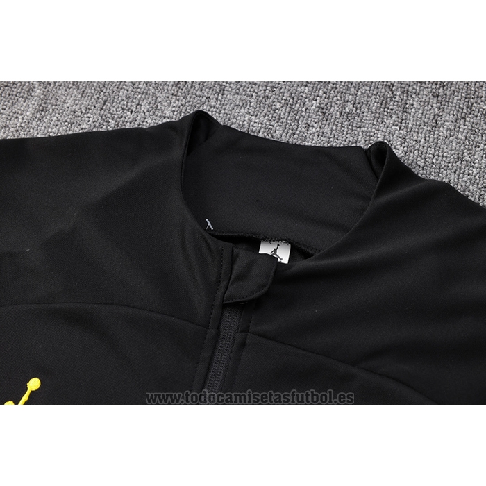 Chandal de Chaqueta del Paris Saint-Germain Jordan Nino 2023-2024 Negro